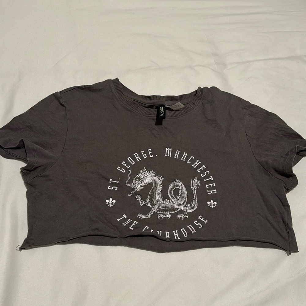 Cropped graphic tee